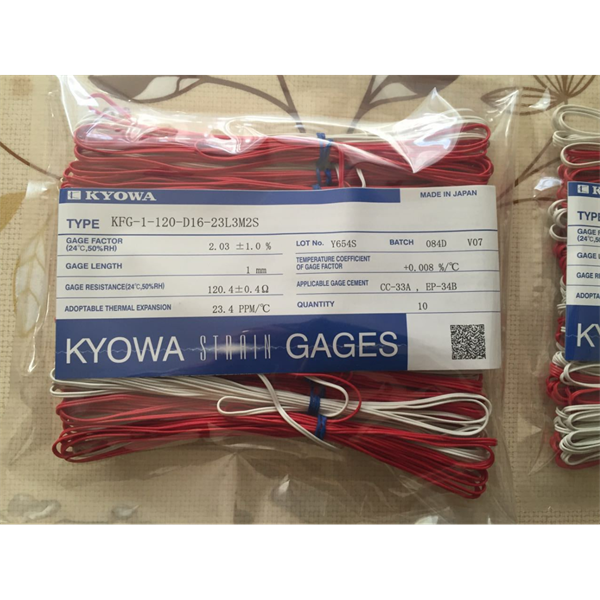 日本KYOWA共和配件耗材應(yīng)變片KFGS-2-500-C1-16 L30C2R