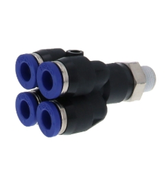 PISCO碧爍科雙Y型歧管不銹鋼管接頭 PRX4-01SUS